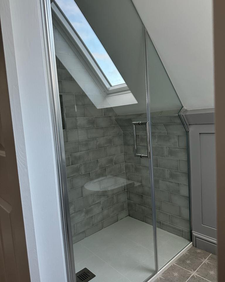 Bespoke shower door and screen